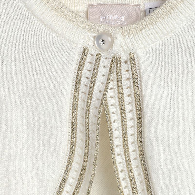 Girls Bronze Tricot Pullover with Print image number null